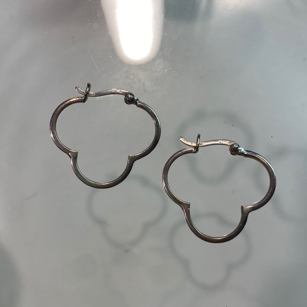Silver earrings